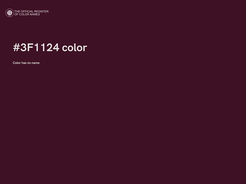 #3F1124 color image