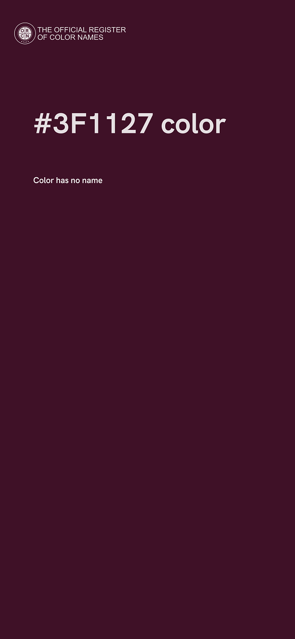 #3F1127 color image