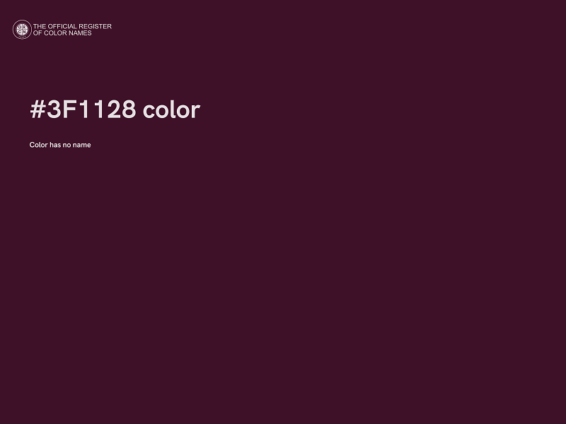 #3F1128 color image