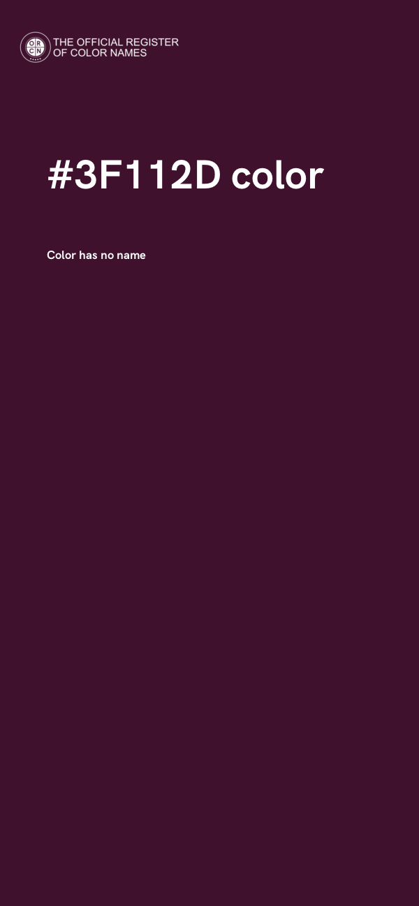 #3F112D color image