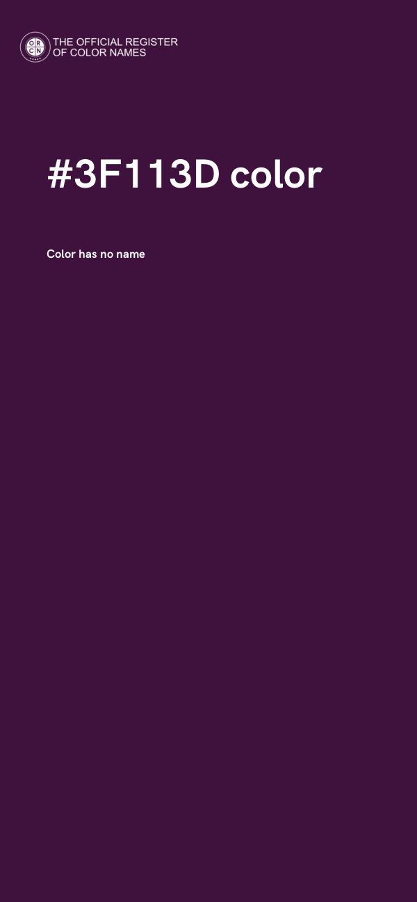 #3F113D color image