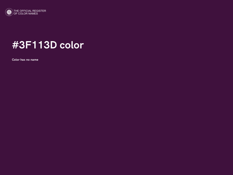 #3F113D color image