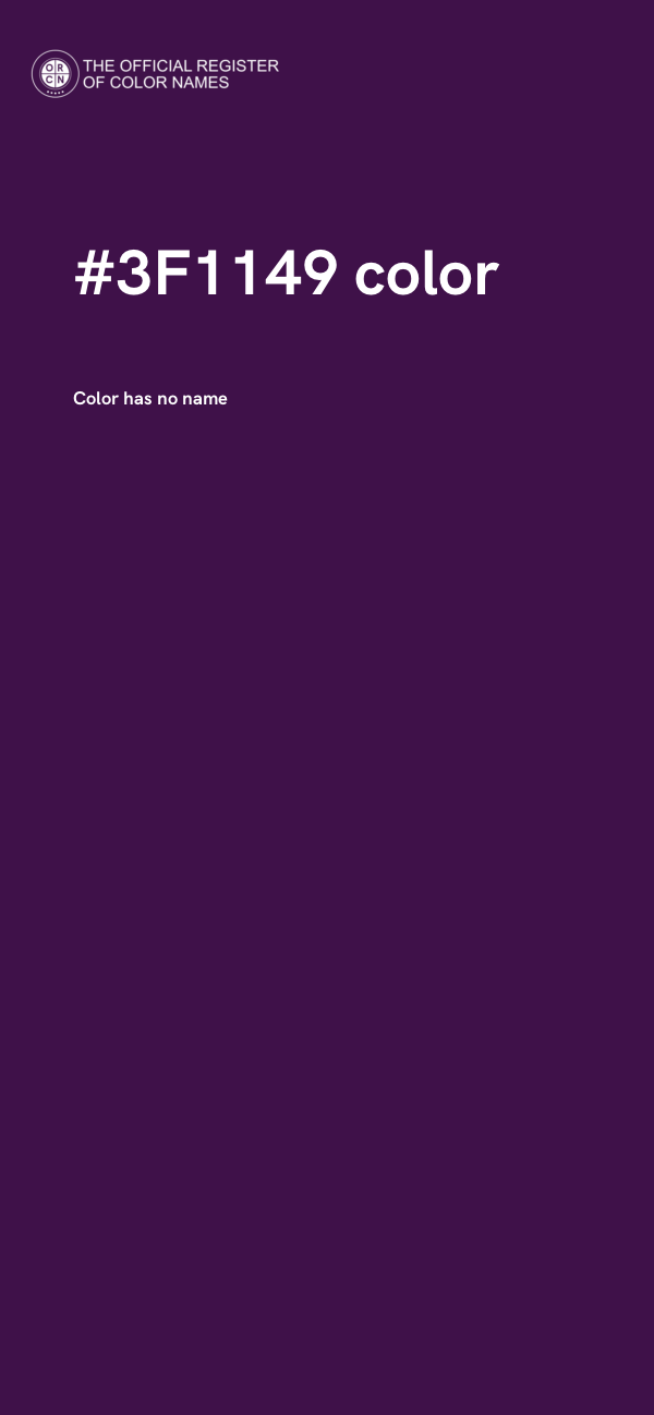 #3F1149 color image