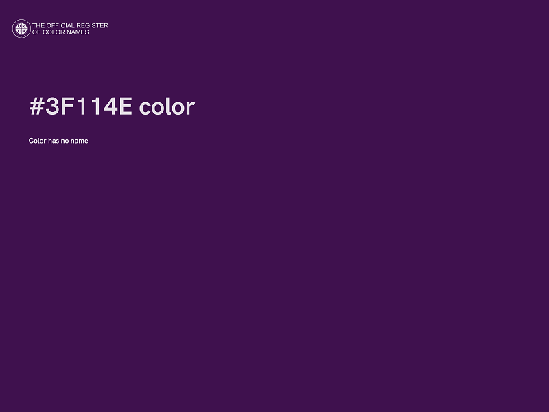 #3F114E color image