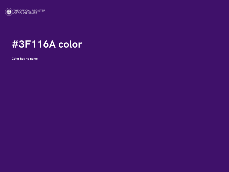 #3F116A color image
