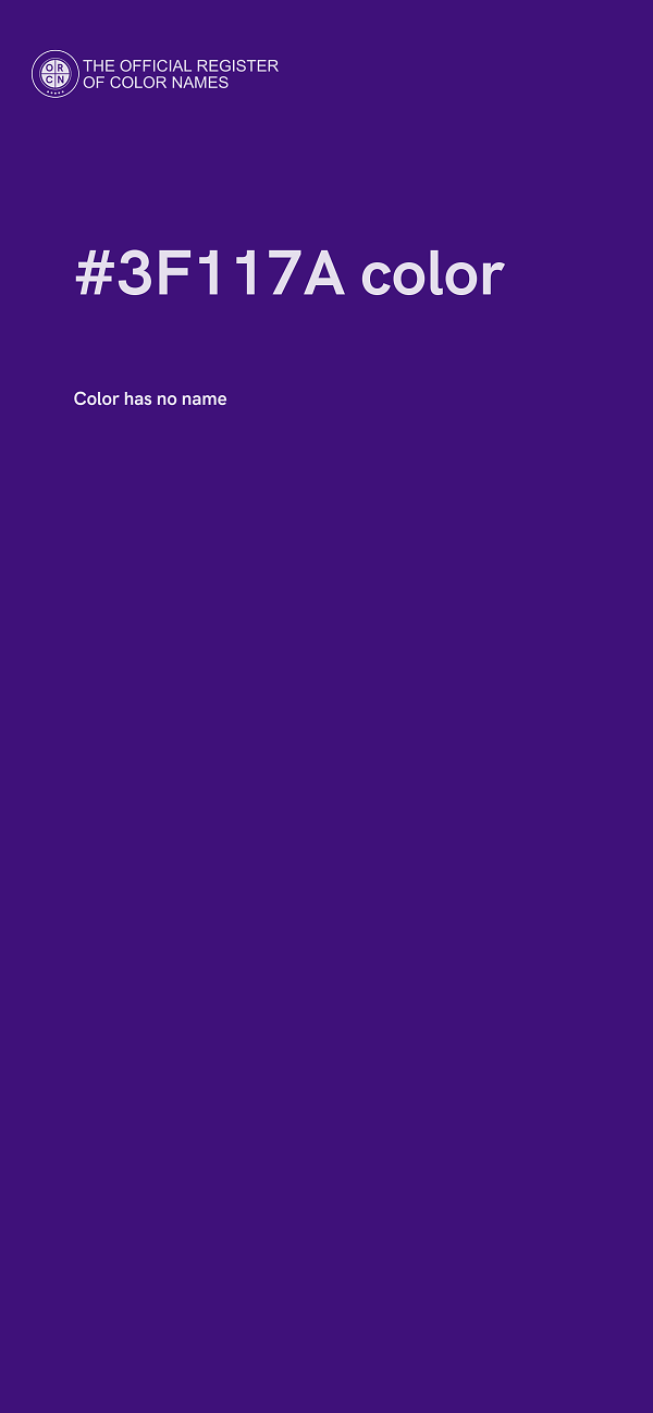 #3F117A color image