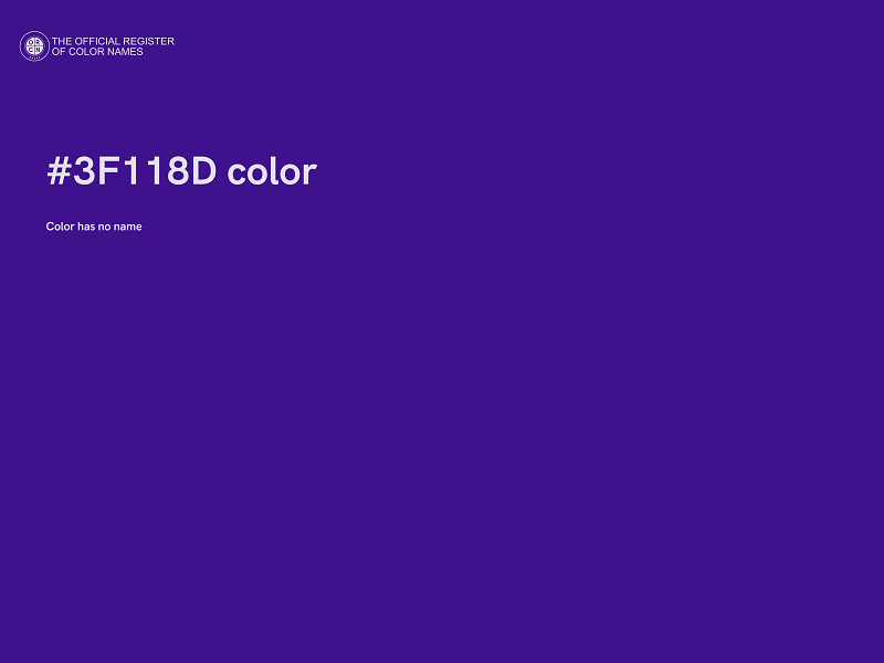 #3F118D color image