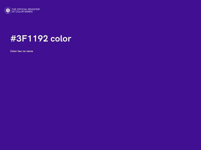 #3F1192 color image