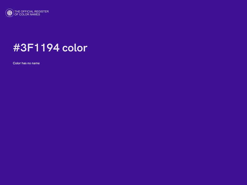 #3F1194 color image