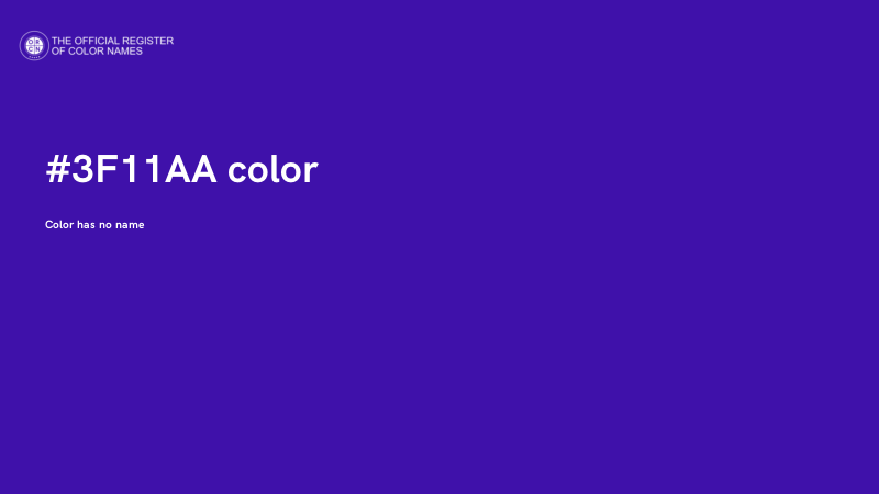 #3F11AA color image