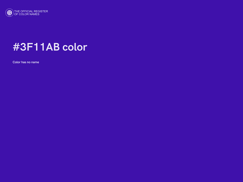 #3F11AB color image