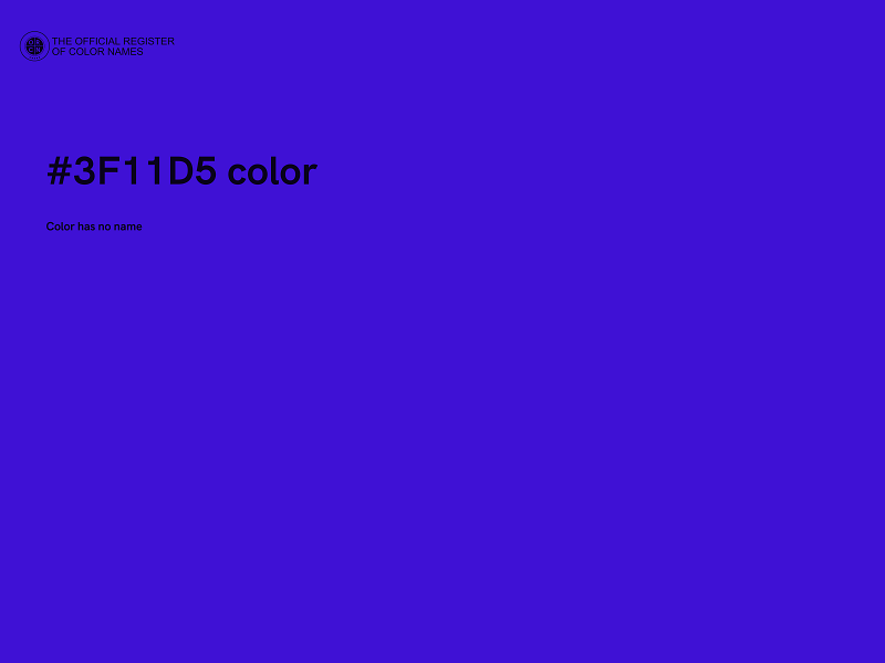 #3F11D5 color image