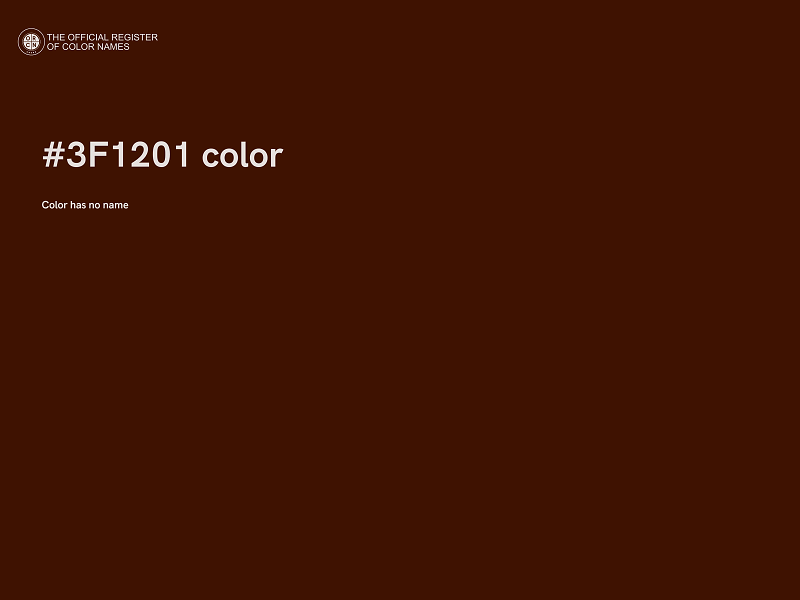 #3F1201 color image