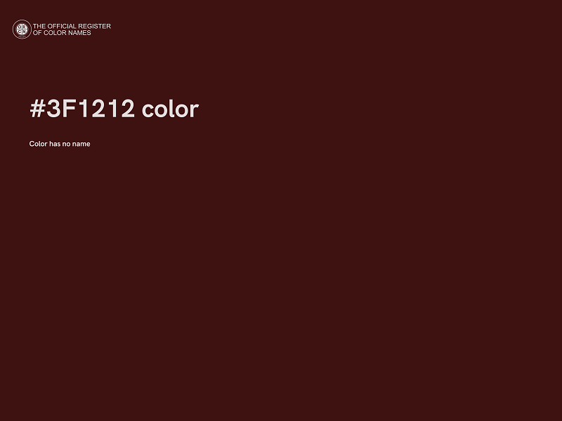 #3F1212 color image