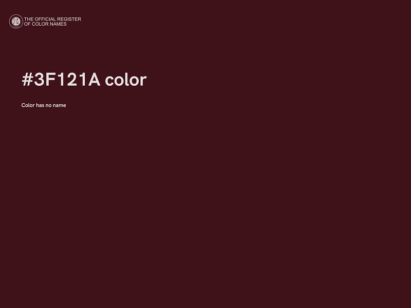 #3F121A color image