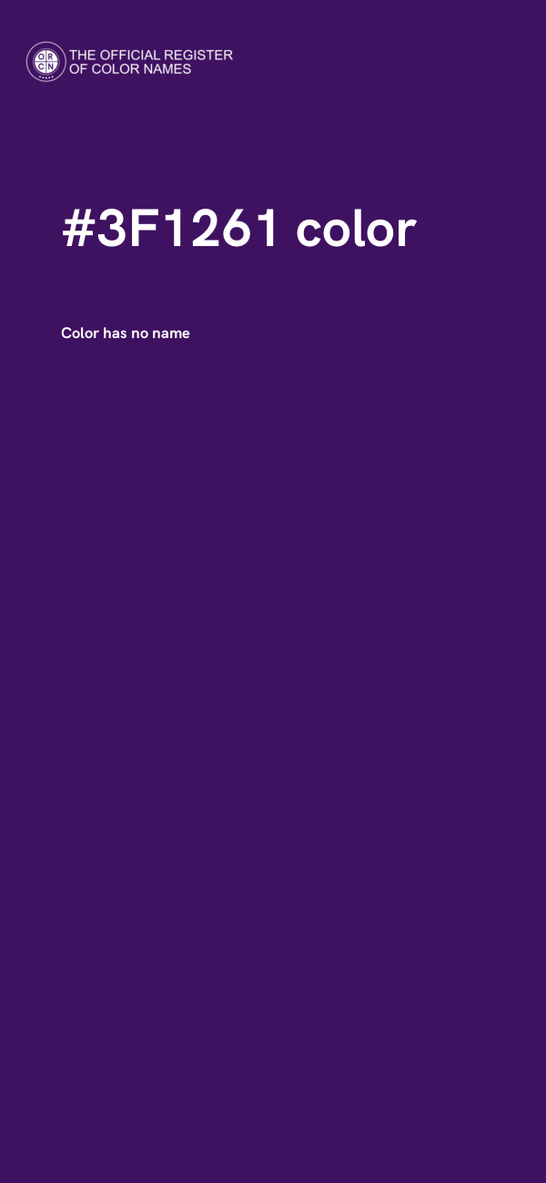 #3F1261 color image