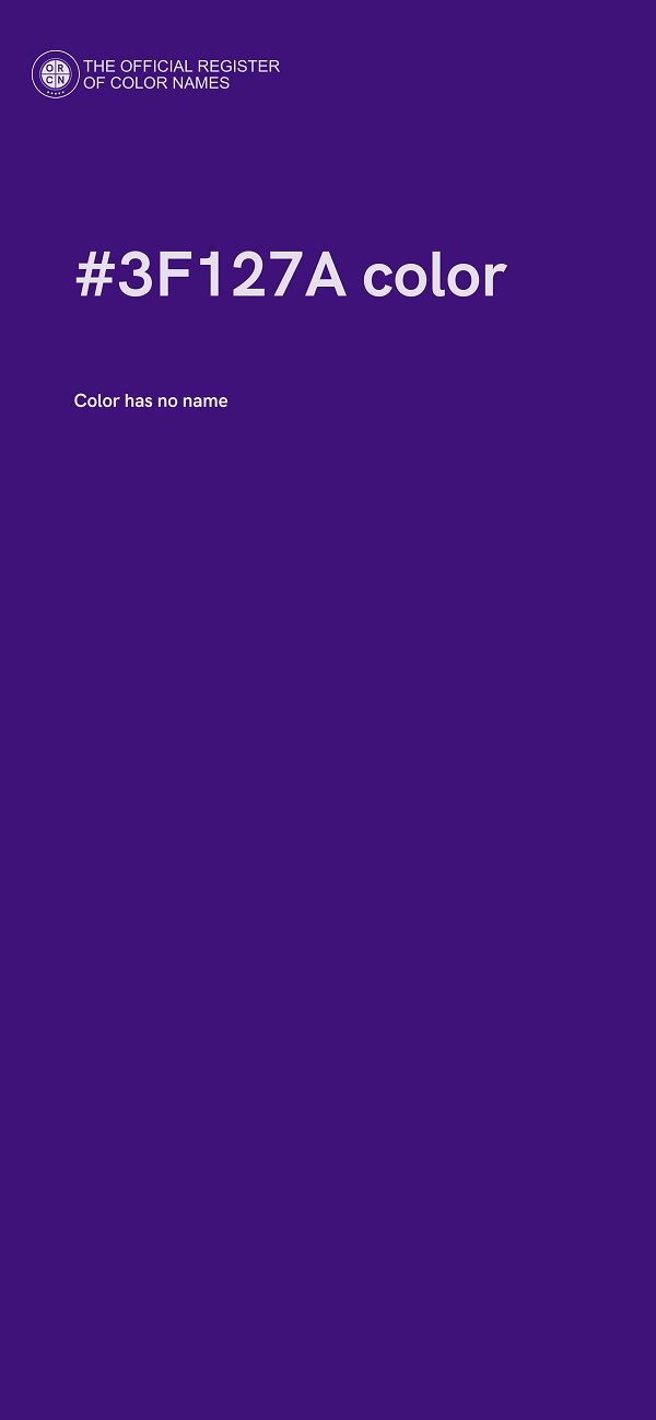#3F127A color image