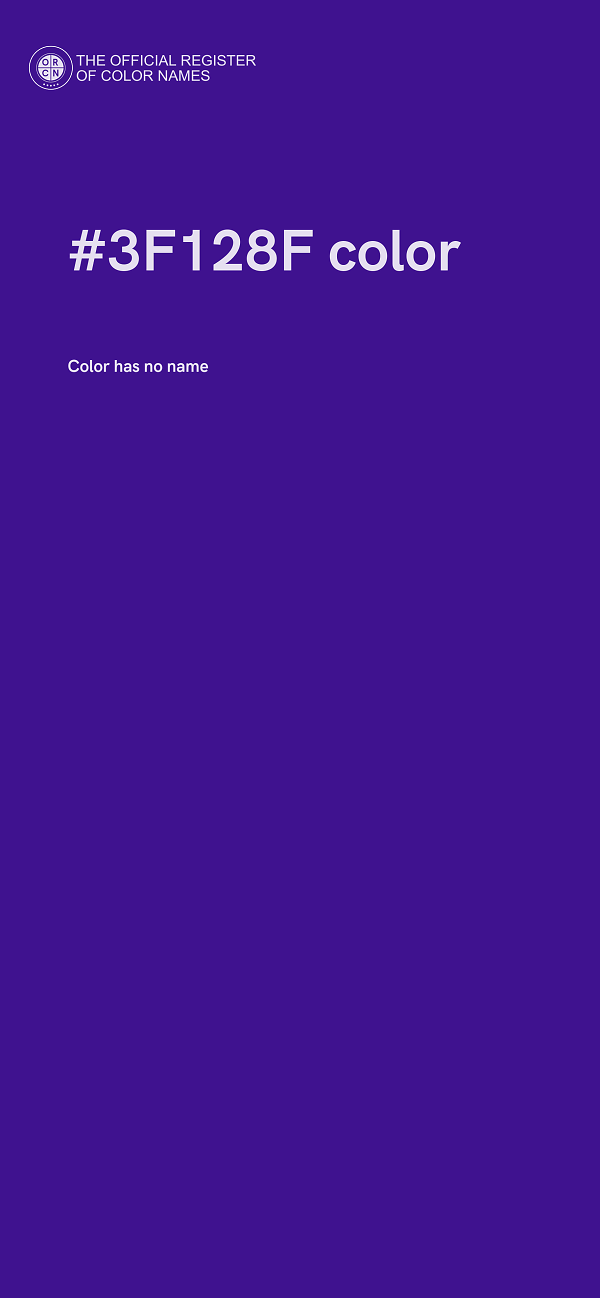 #3F128F color image