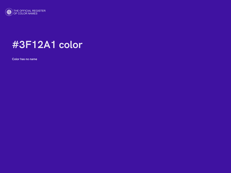 #3F12A1 color image