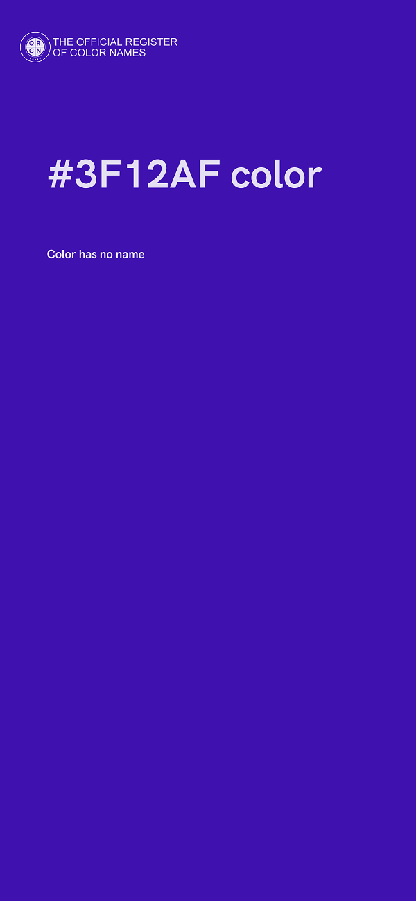 #3F12AF color image