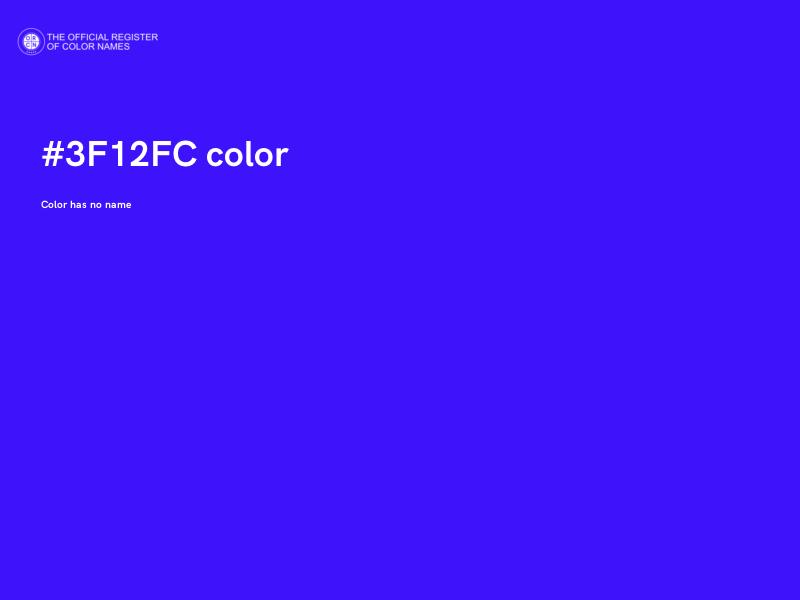 #3F12FC color image