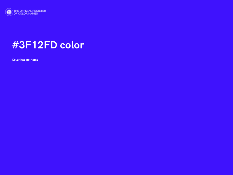 #3F12FD color image