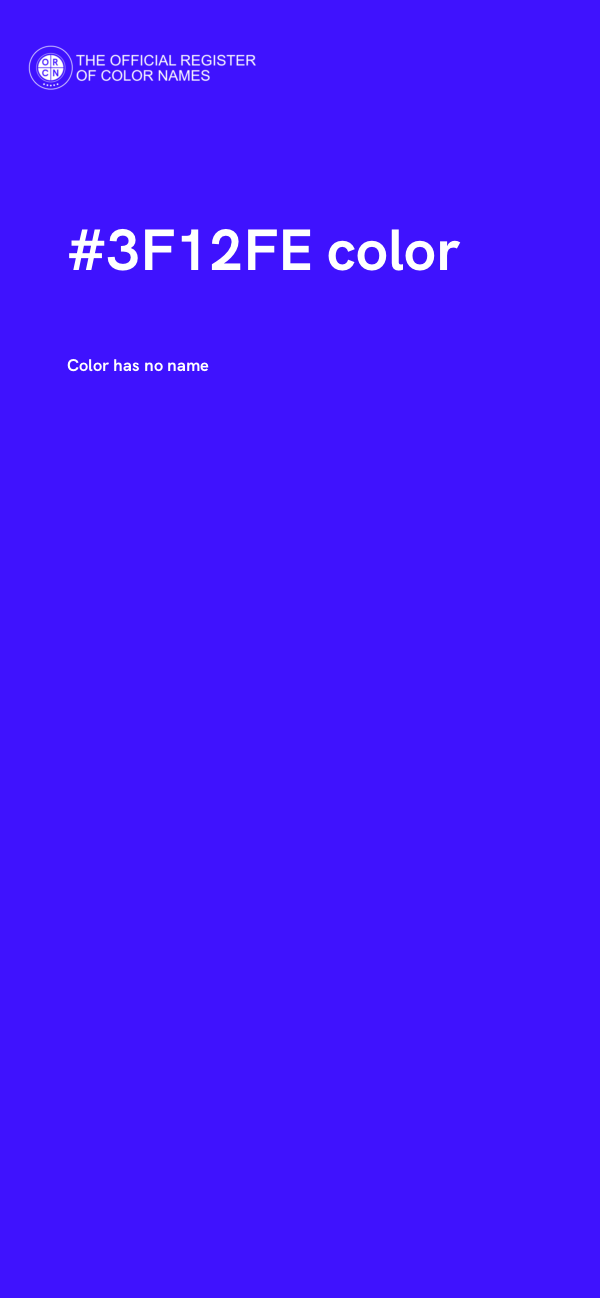 #3F12FE color image