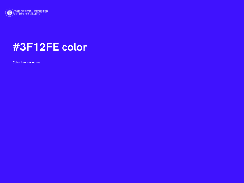 #3F12FE color image