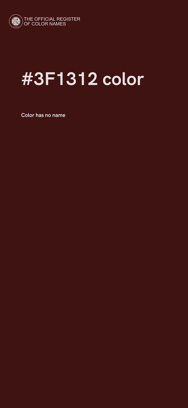 #3F1312 color image