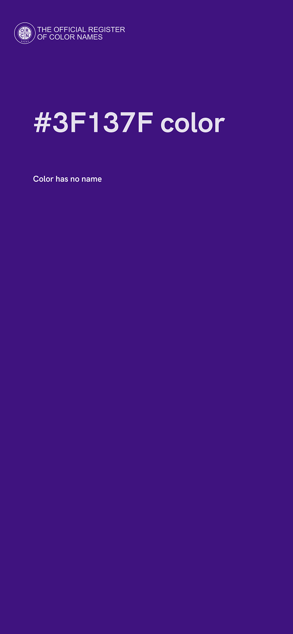 #3F137F color image