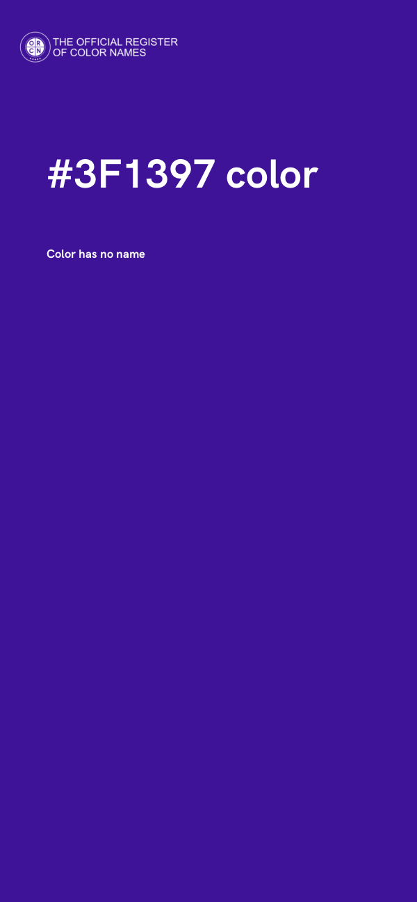 #3F1397 color image