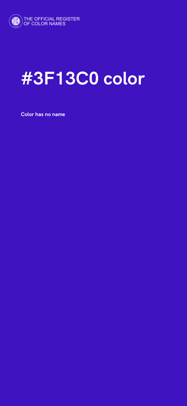 #3F13C0 color image