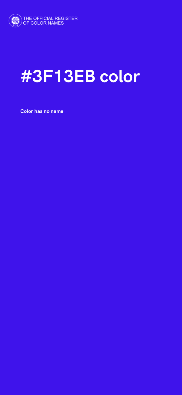 #3F13EB color image