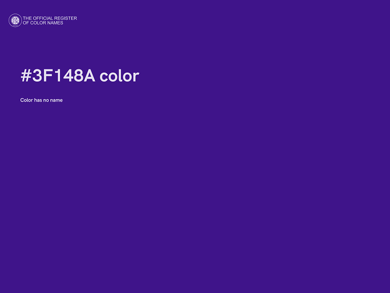 #3F148A color image