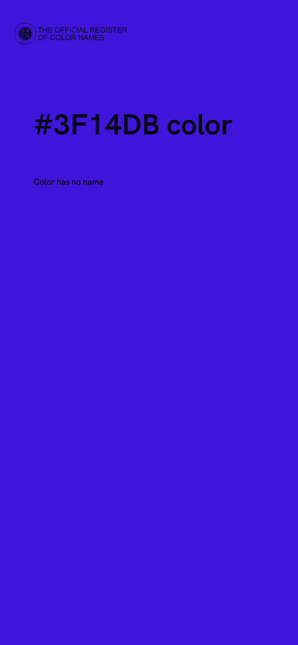 #3F14DB color image
