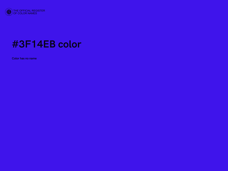 #3F14EB color image
