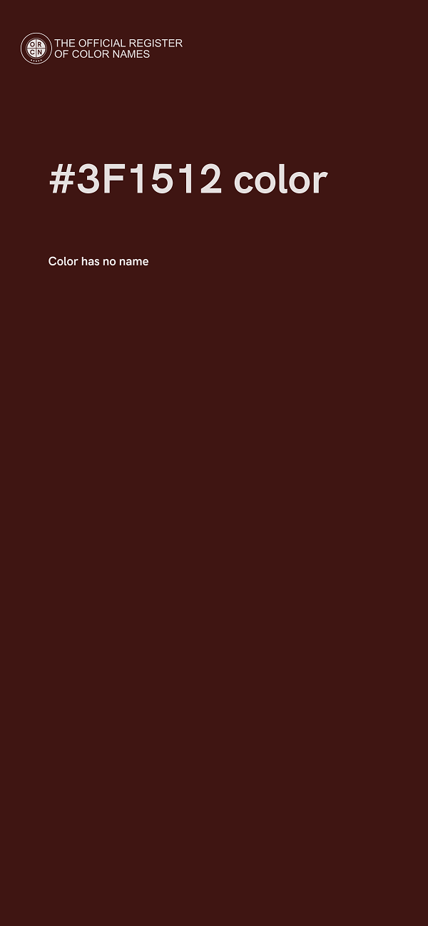 #3F1512 color image