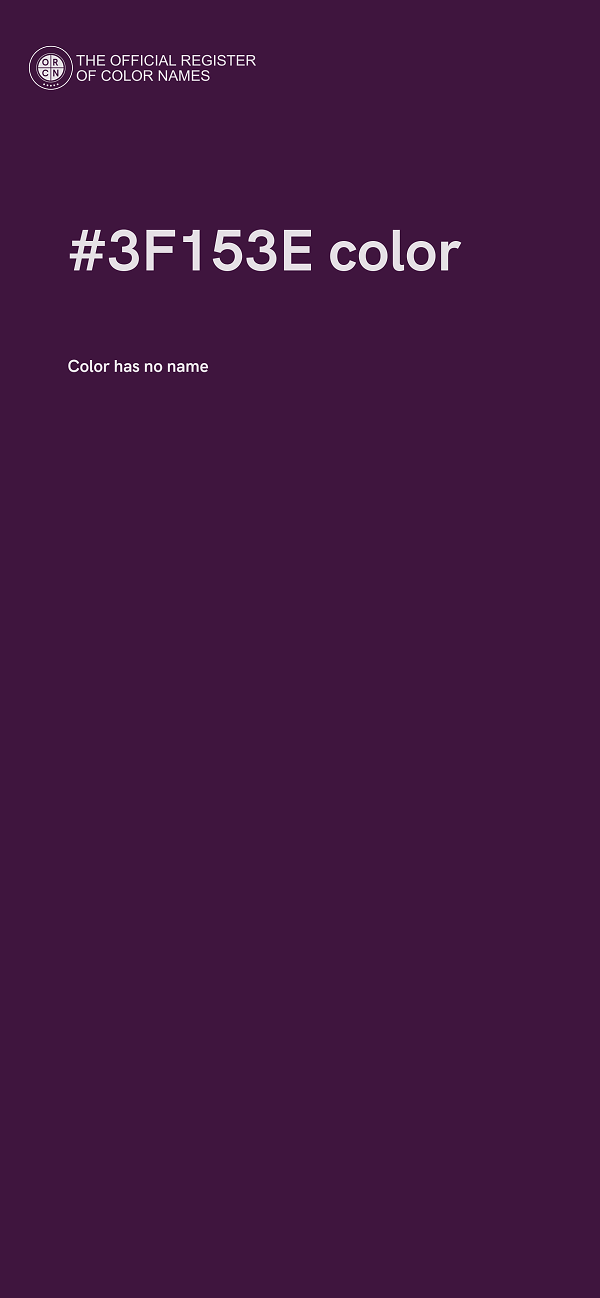 #3F153E color image