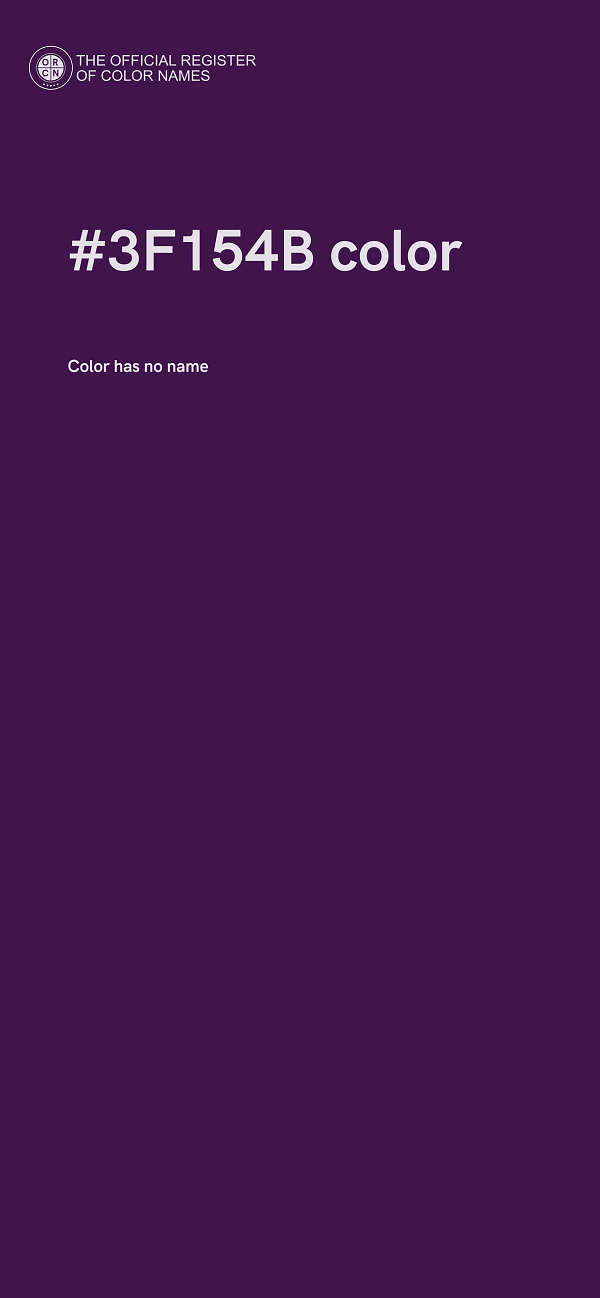 #3F154B color image