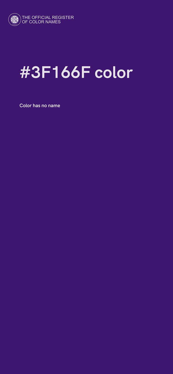 #3F166F color image