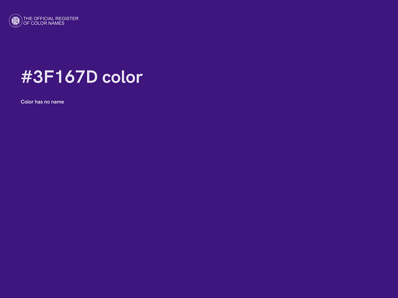 #3F167D color image