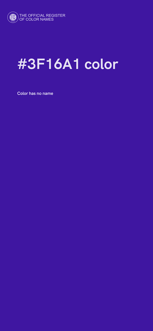 #3F16A1 color image