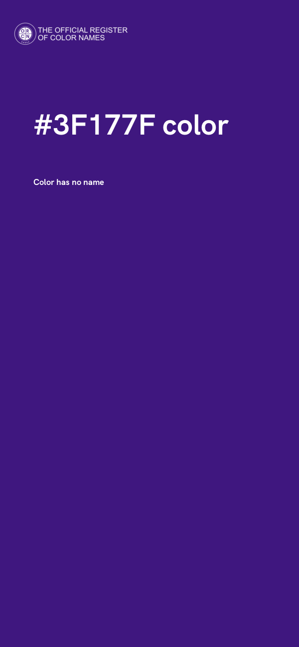 #3F177F color image