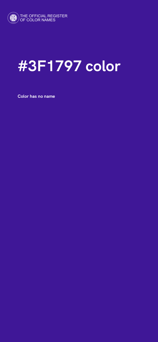 #3F1797 color image