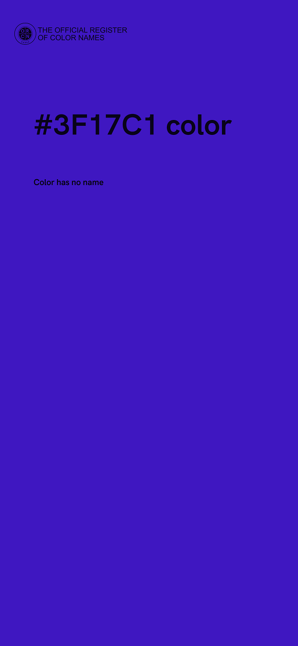 #3F17C1 color image