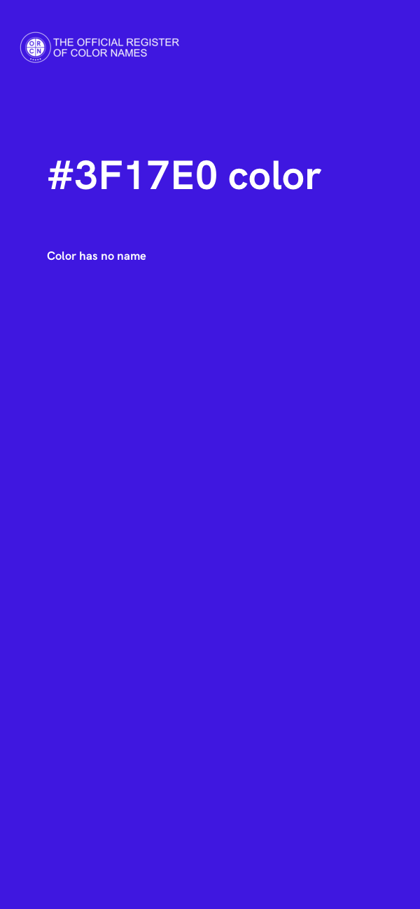 #3F17E0 color image