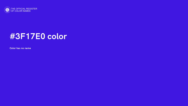 #3F17E0 color image