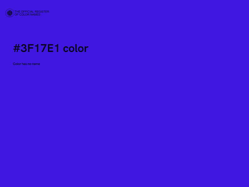 #3F17E1 color image