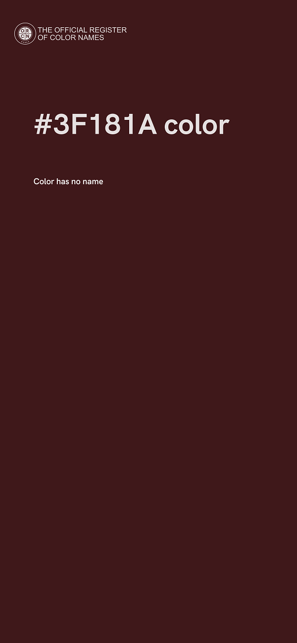#3F181A color image
