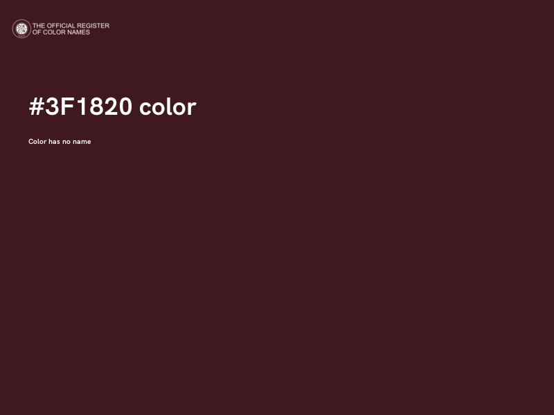 #3F1820 color image